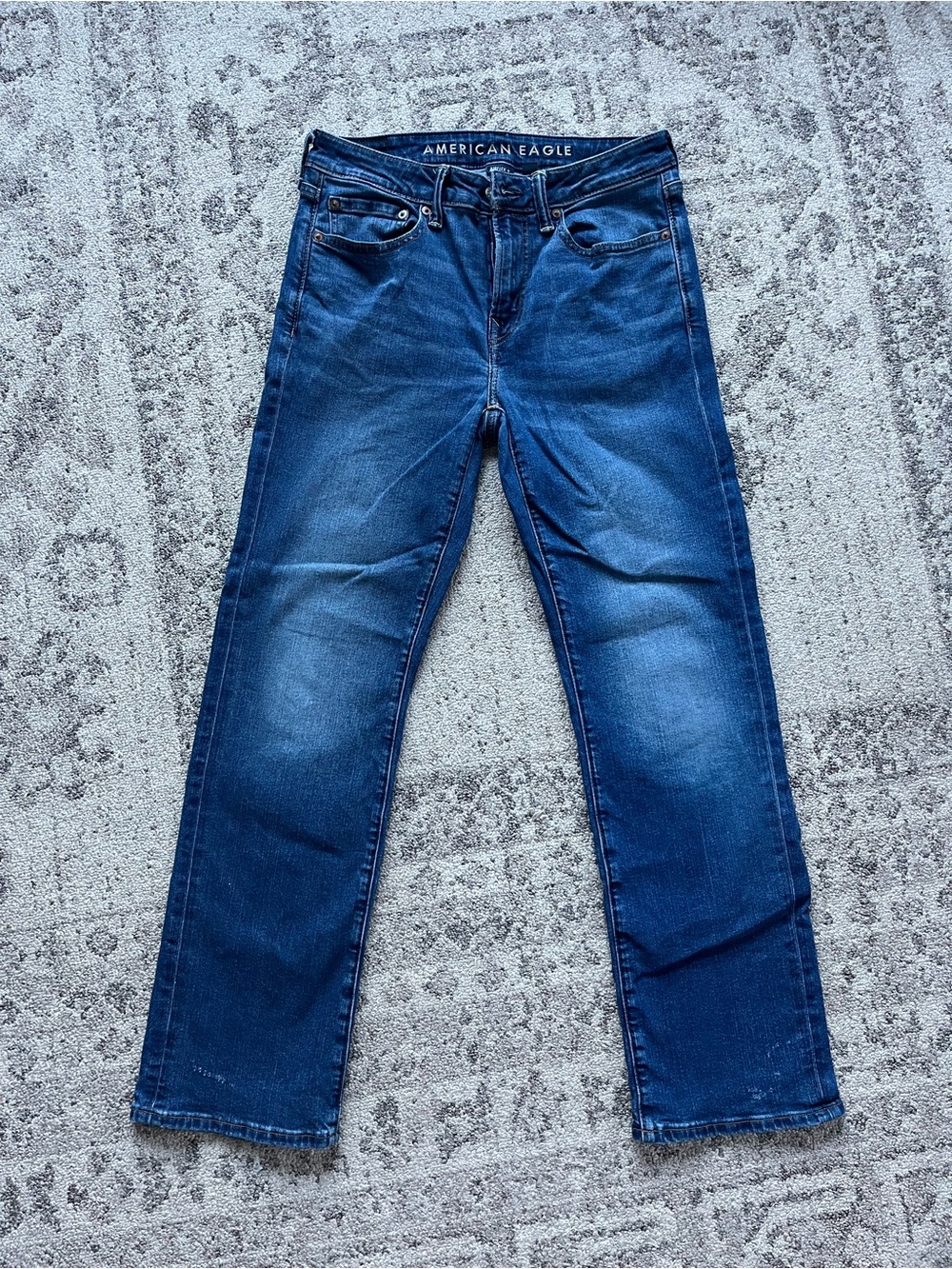 American Eagle Outfitters Men's Dark Blue original bootcut Jeans